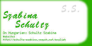 szabina schultz business card